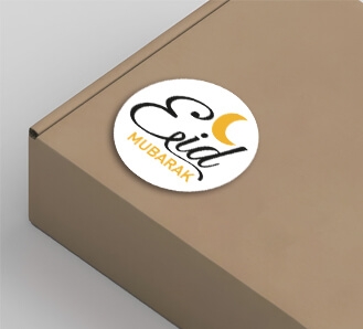 Round Stickers 'Eid Mubarak'